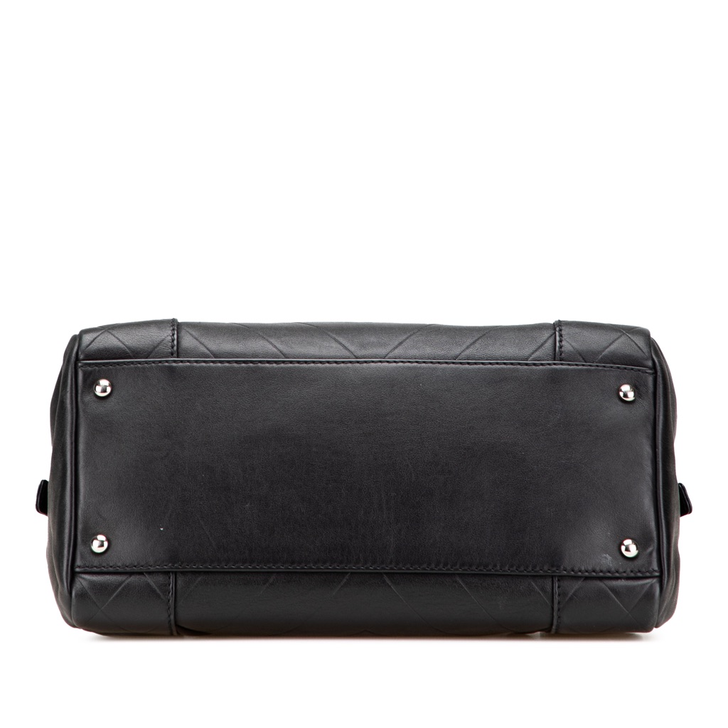 Chanel CC Chevron Quilted Lambskin Boston - Image 6