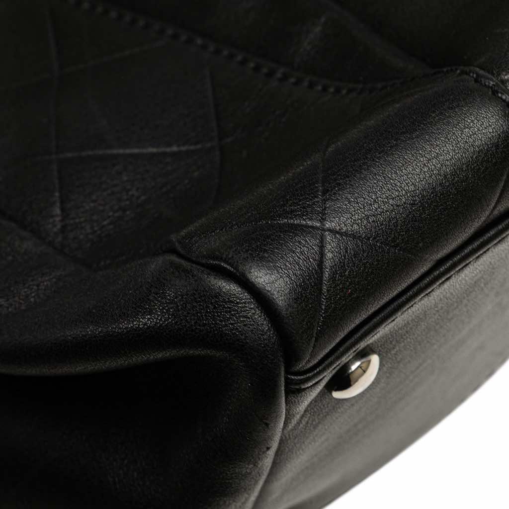 Chanel CC Chevron Quilted Lambskin Boston - Image 10