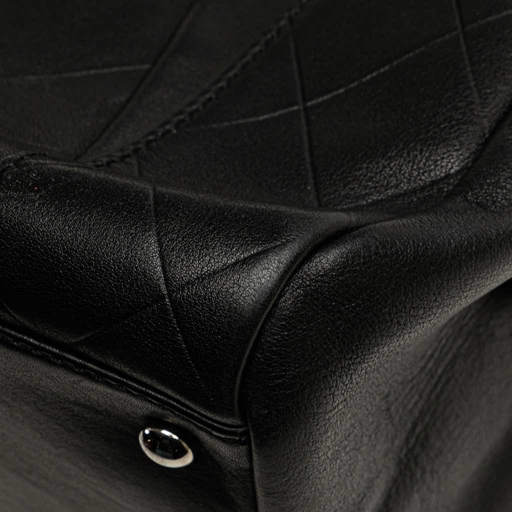 Chanel CC Chevron Quilted Lambskin Boston - Image 11