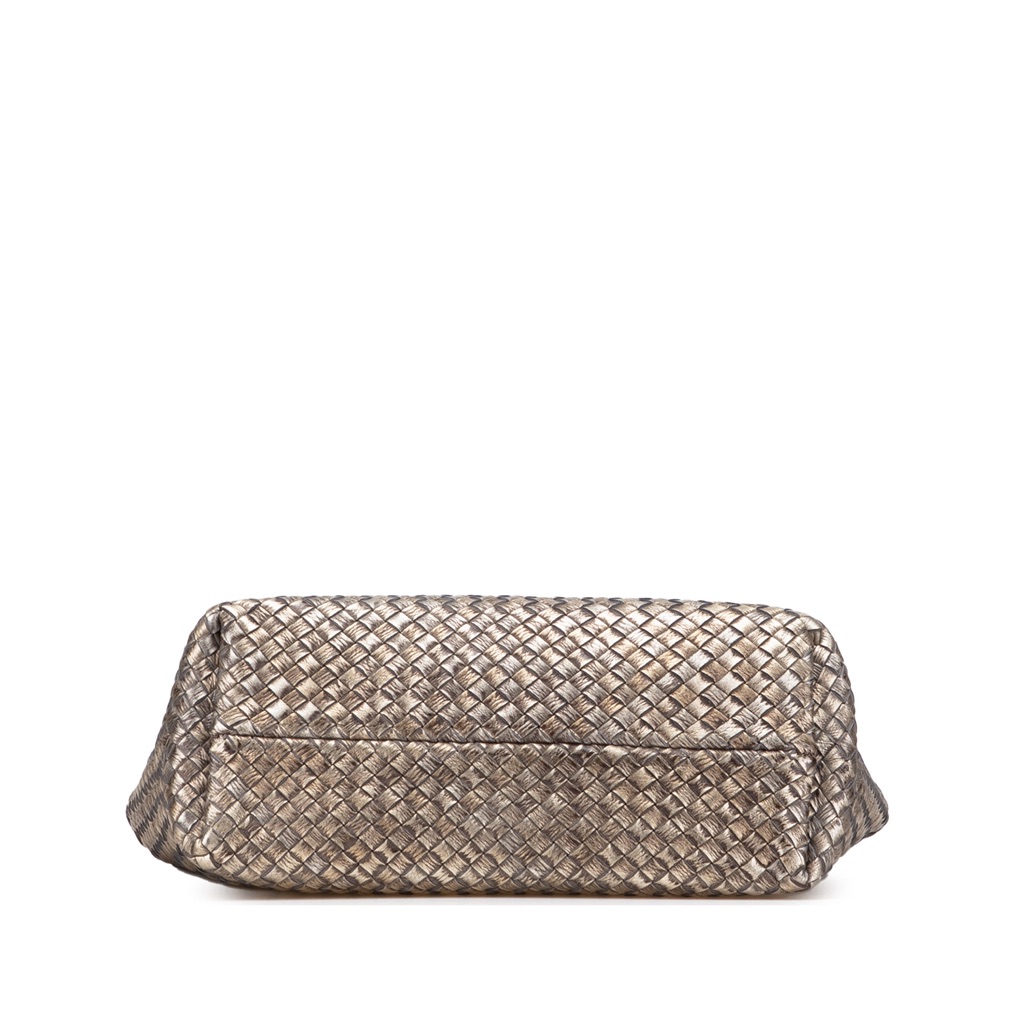 Bottega Veneta Medium Lambskin Intreccio Cabat Tote - Image 6