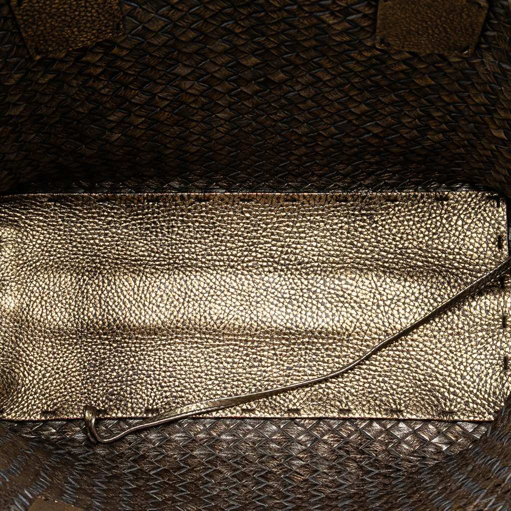 Bottega Veneta Medium Lambskin Intreccio Cabat Tote - 4