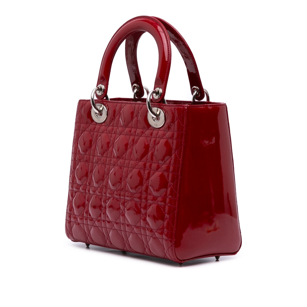 Dior Medium Patent Cannage Lady Dior - 2