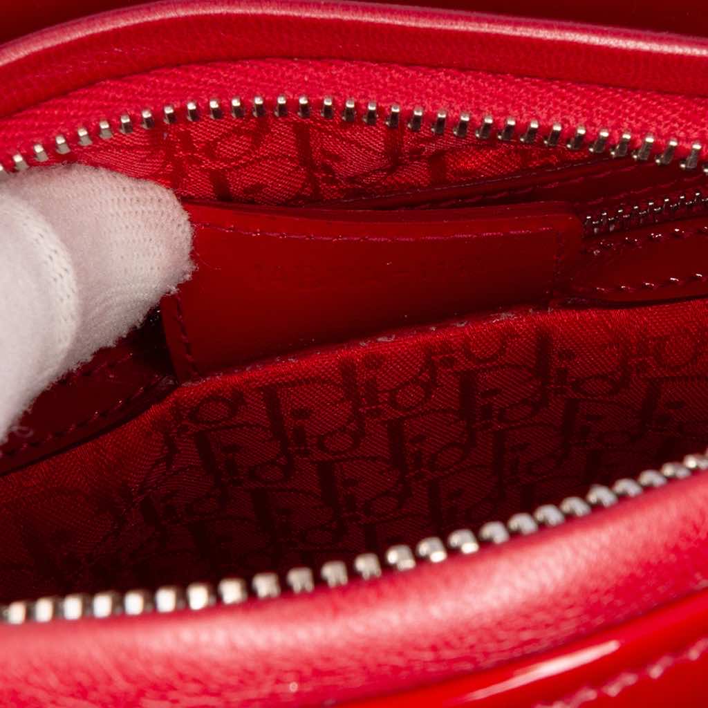 Dior Medium Patent Cannage Lady Dior - 5