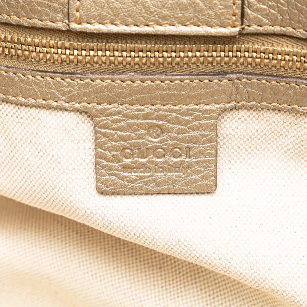 Gucci Medium Calfskin Bamboo Shopper Satchel - Detail 1