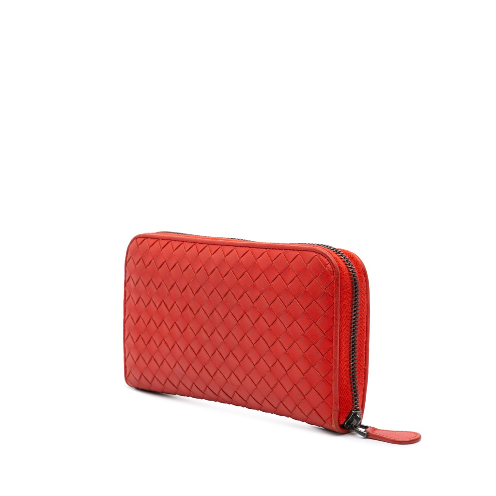 Bottega Veneta Nappa Intrecciato Zip Around Long Wallet - 2