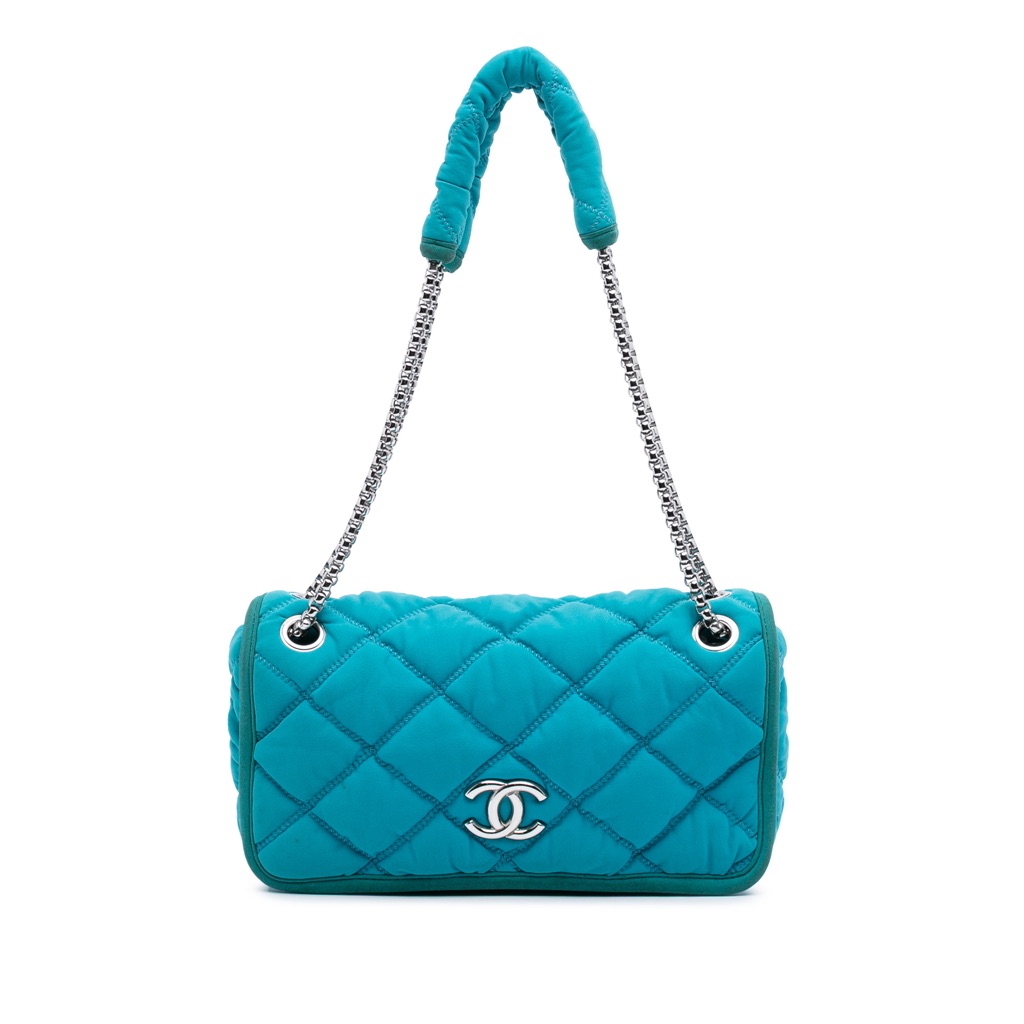 Chanel Small Quilted Nylon Bubble Flap