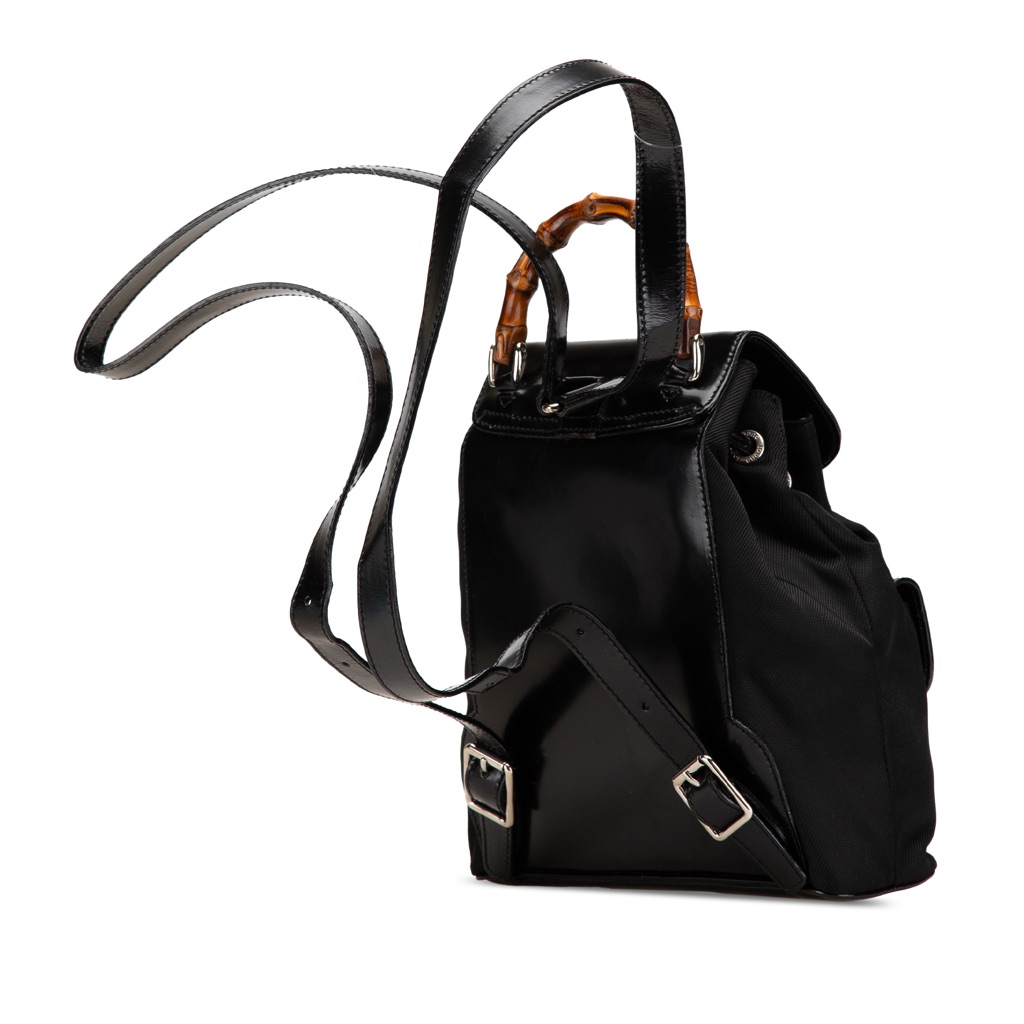 Gucci Mini Bamboo Nylon Backpack - 2