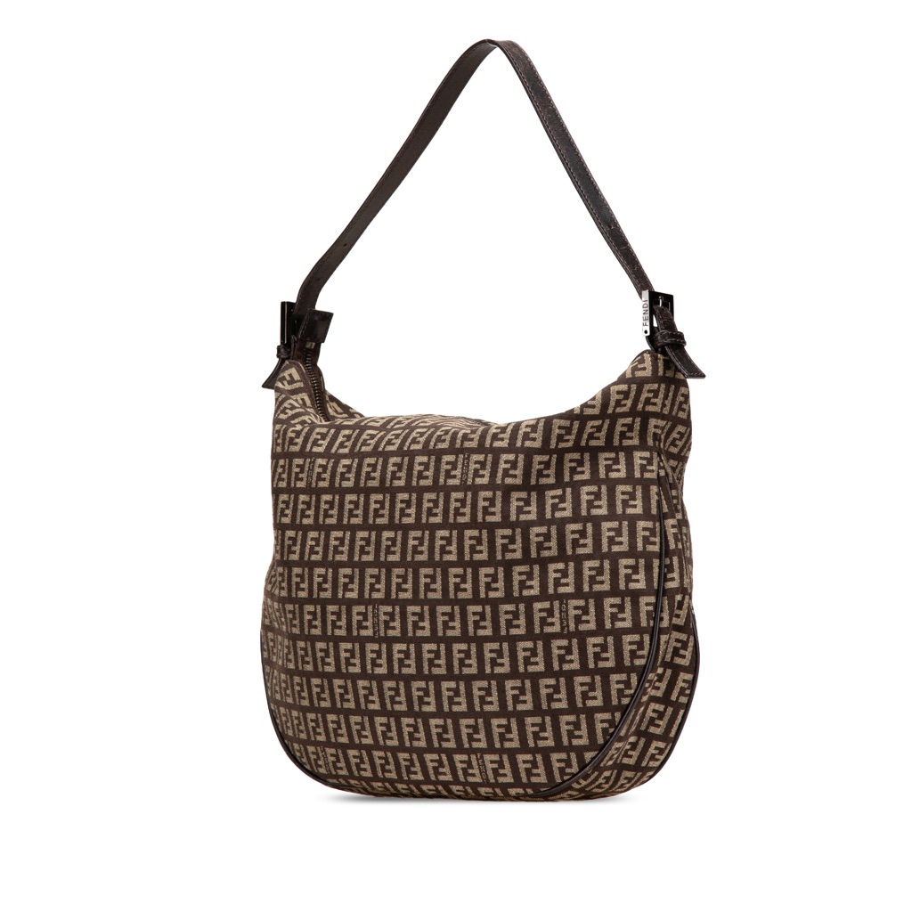 Fendi Zucchino Canvas Shoulder Bag - 2