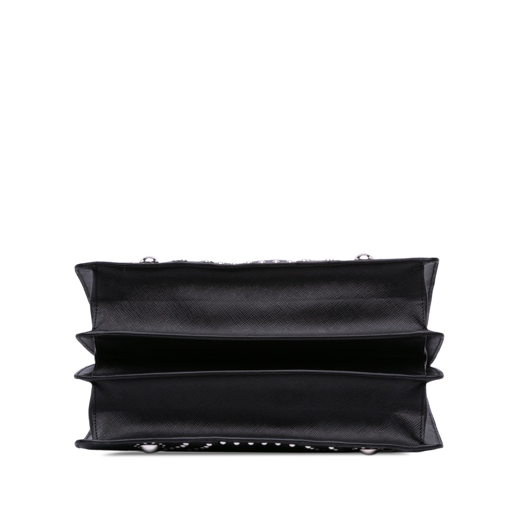 Prada Studded Saffiano Handbag - 3