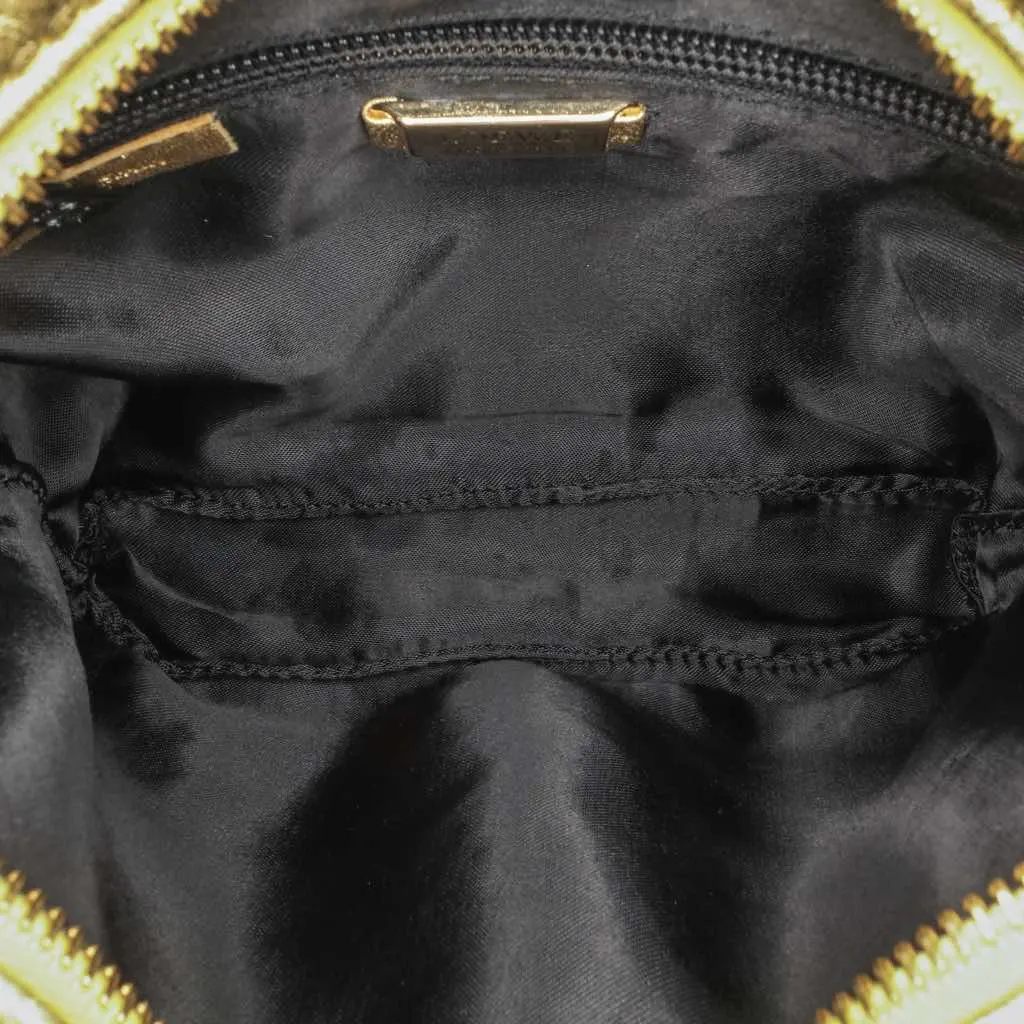 Loewe Nappa Flamenco Tassel Crossbody Gold Leather Good - Model View