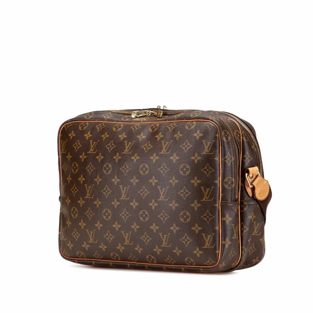 Louis Vuitton Monogram Reporter GM Brown Canvas Good - Back View