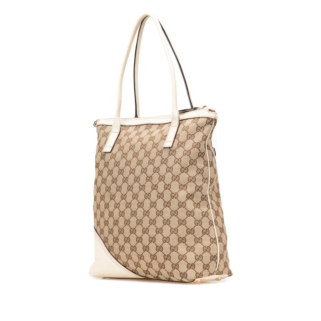 Gucci GG Canvas Britt Tote Brown Very good - Back View