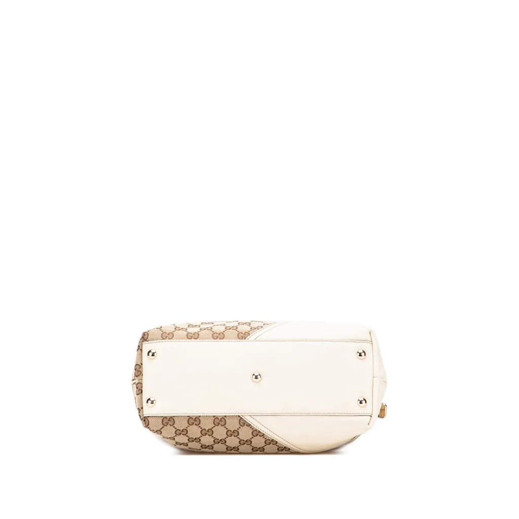 Gucci GG Canvas Britt Tote Brown Very good - Inside View