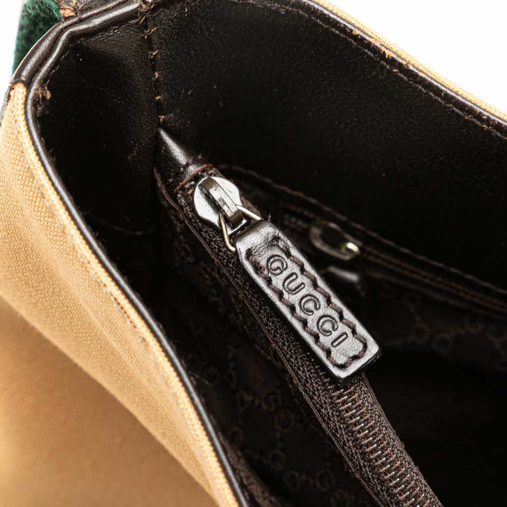 Gucci Canvas Web Shoulder Bag - Image 11