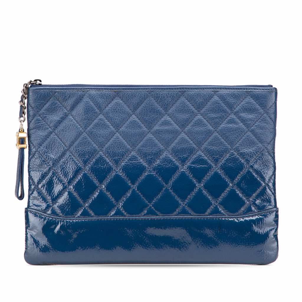 Chanel Medium Aged Calfskin Gabrielle O Case Clutch