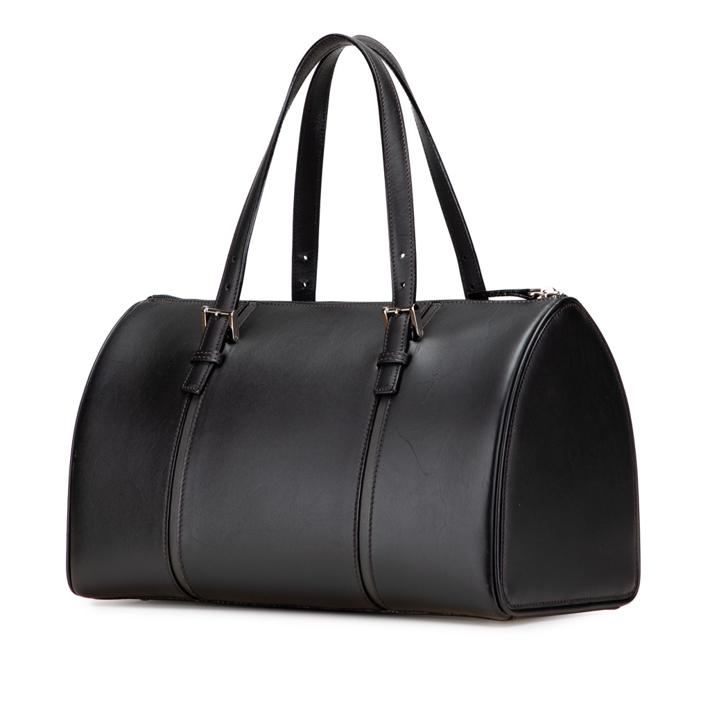 Burberry Leather Boston Bag - Back view