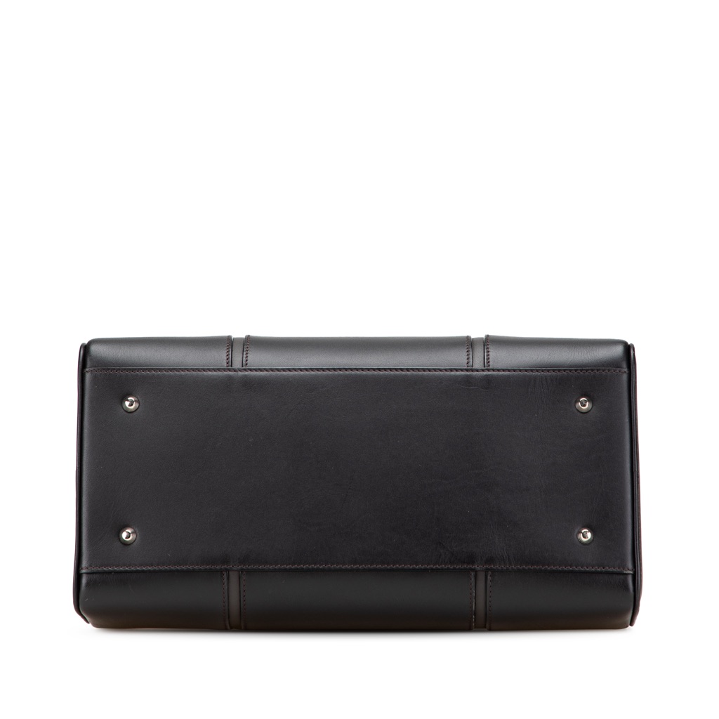 Burberry Leather Boston Bag - Image 6