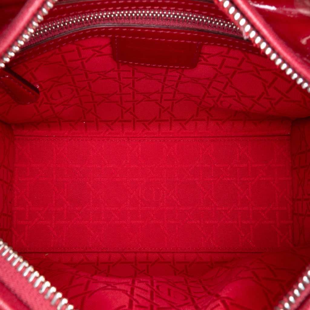 Dior Medium Patent Cannage Lady Dior - 4