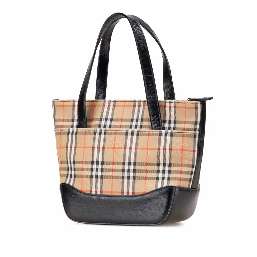 Burberry Haymarket Check Canvas Handbag - 2