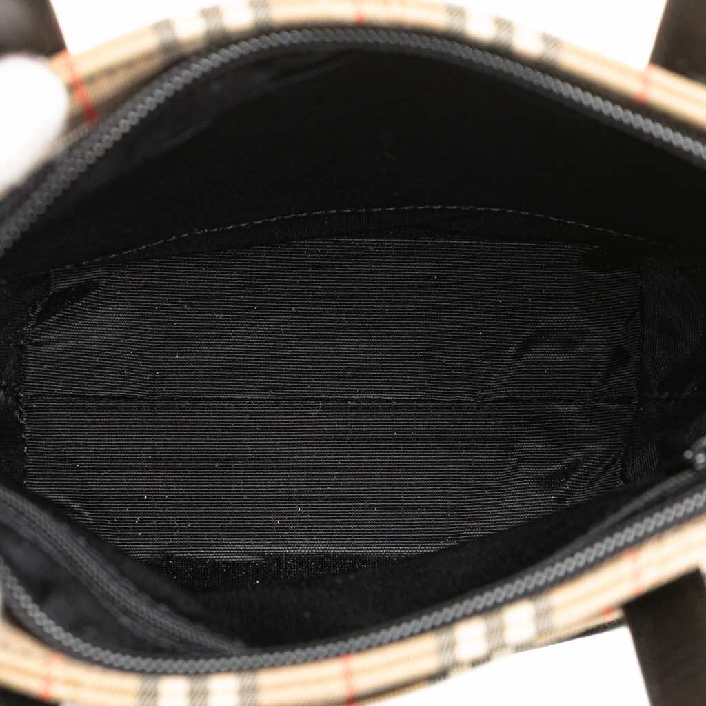Burberry Haymarket Check Canvas Handbag - 4