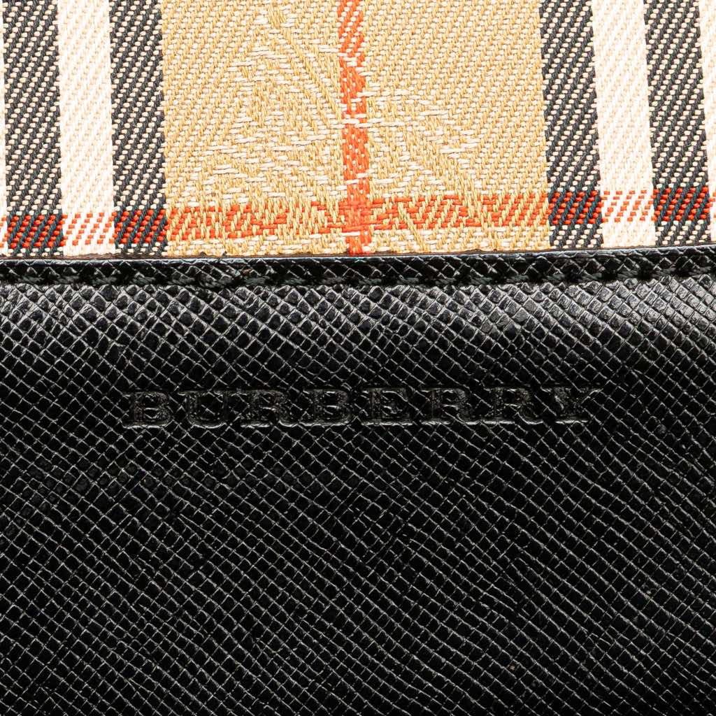 Burberry Haymarket Check Canvas Handbag - 5