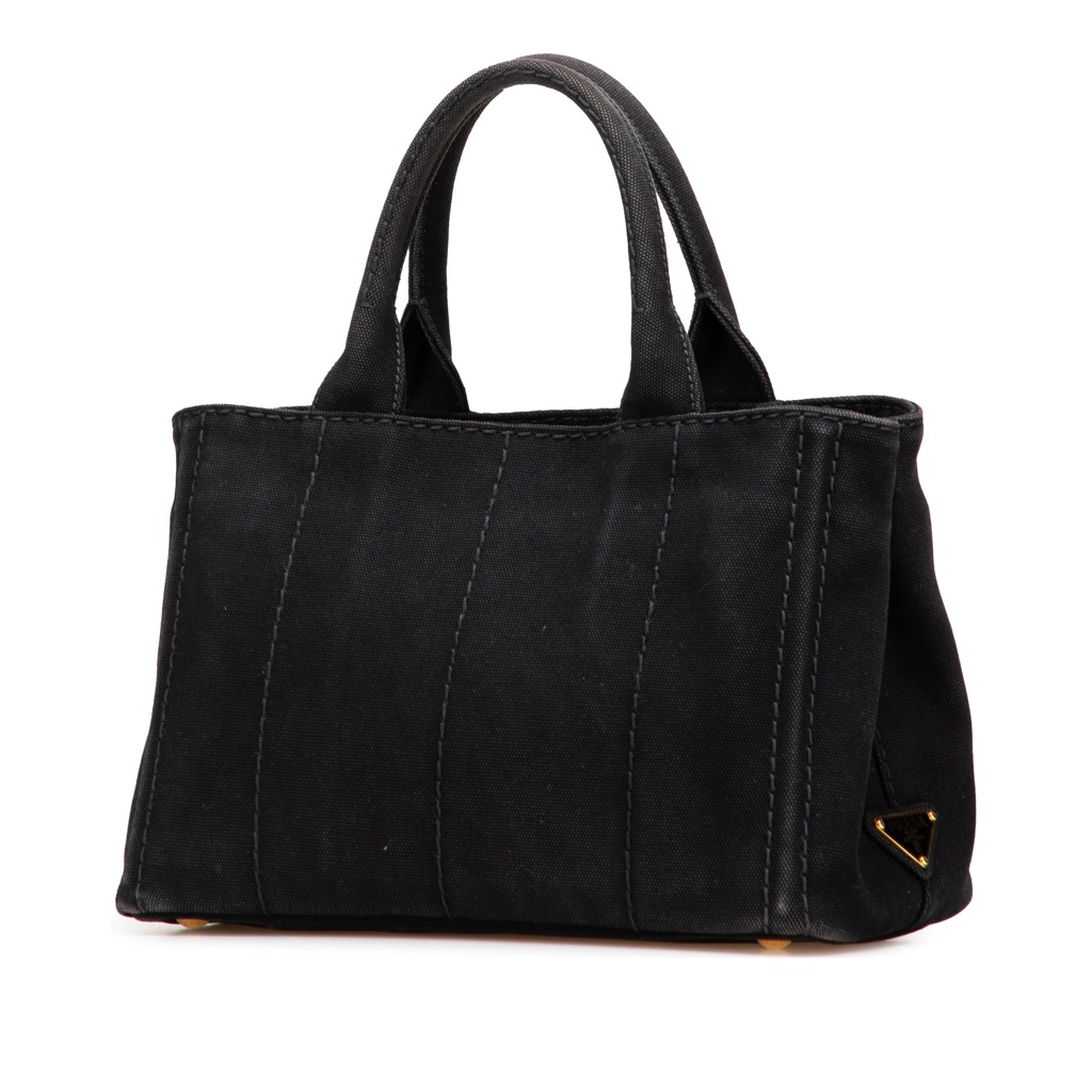 Prada Small Canvas Canapa Logo Satchel - 2