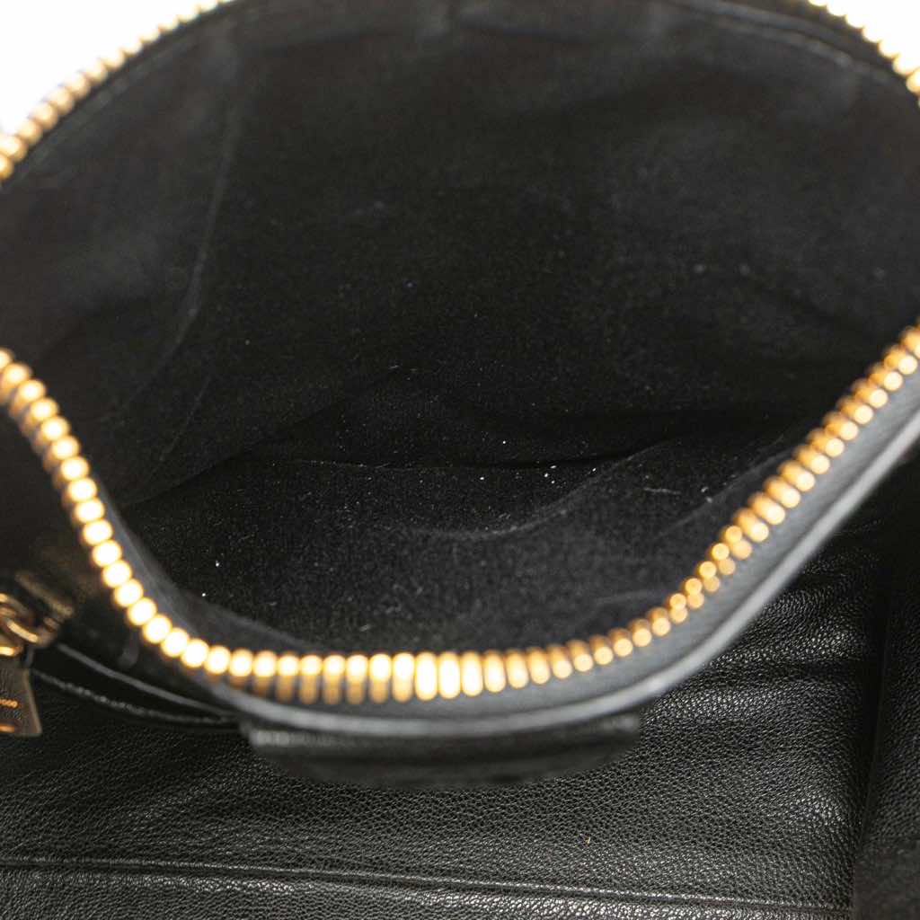 Miu Miu Small Matelasse Denim Biker Satchel - 5