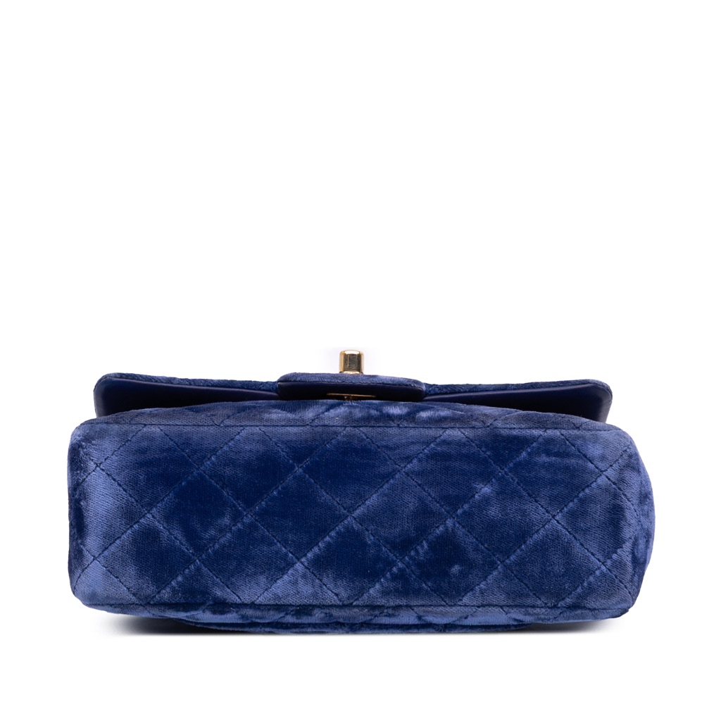 Chanel Mini Rectangular Classic Velvet Single Flap - 3