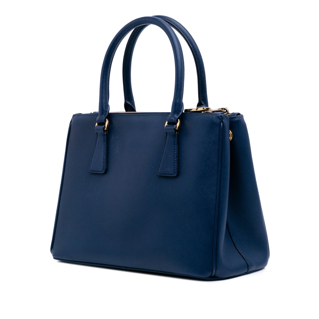 Prada Small Saffiano Lux Galleria Double Zip Satchel - 2