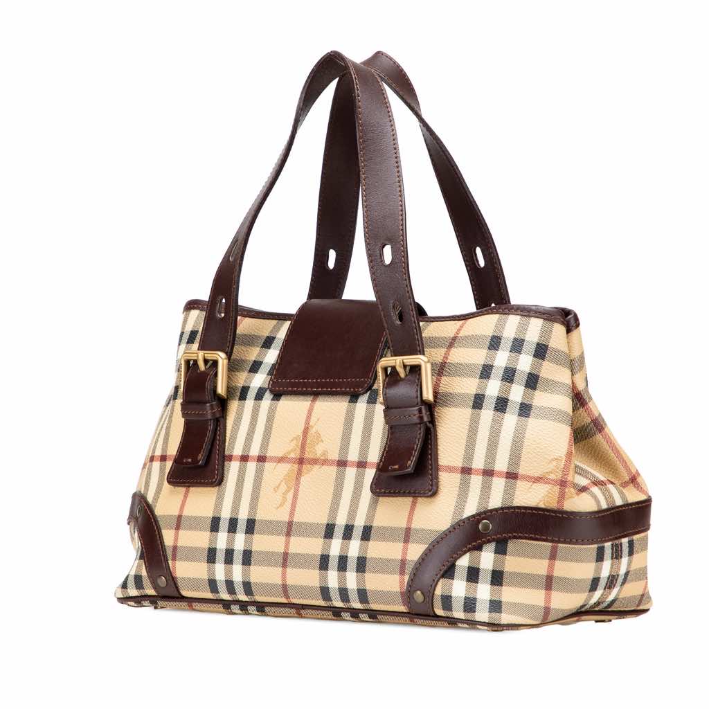 Burberry Haymarket Check Coated Canvas Handbag - 2