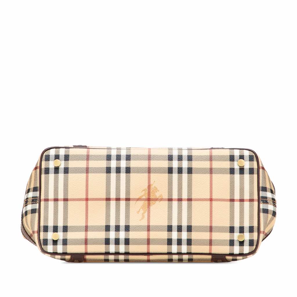 Burberry Haymarket Check Coated Canvas Handbag - 3