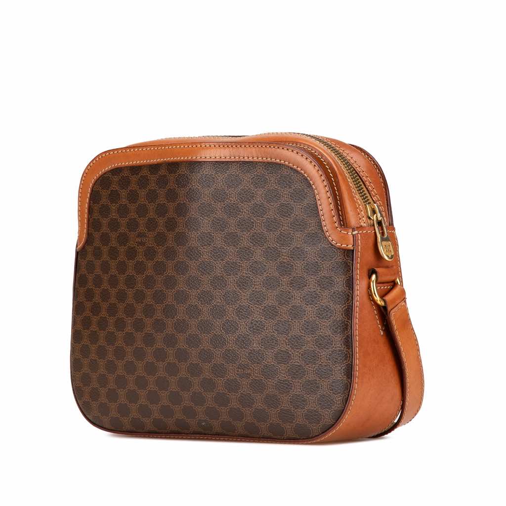 Celine Macadam Coated Canvas Crossbody - 2