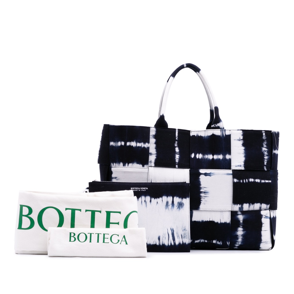 Bottega Veneta Large Denim Intrecciato Tie Dye Arco Tote - Image 15