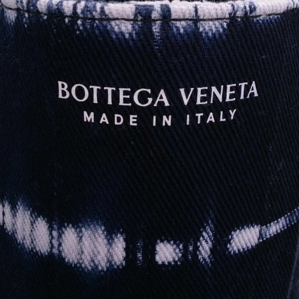 Bottega Veneta Large Denim Intrecciato Tie Dye Arco Tote Blue Good - Box View