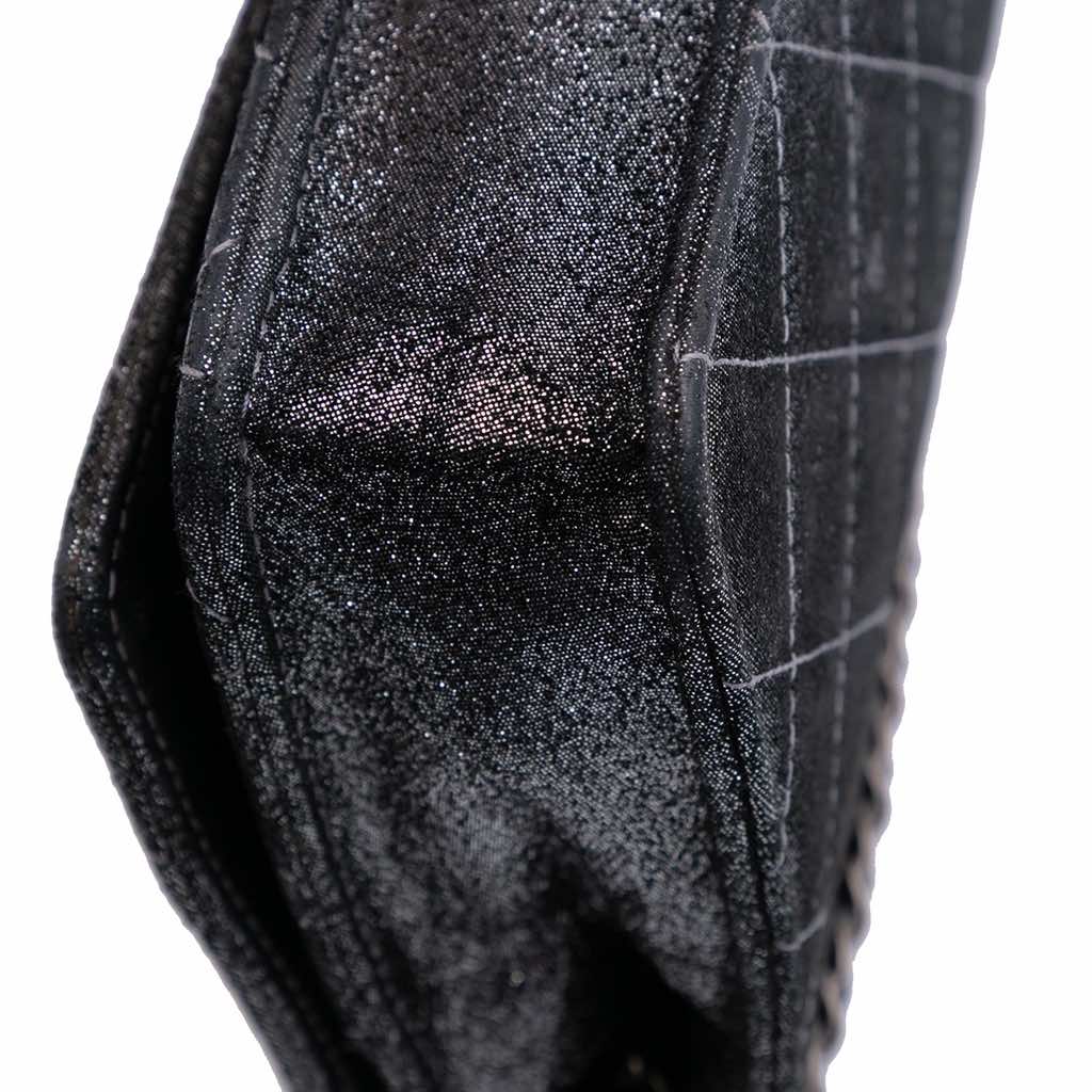 Chanel Quilted Iridescent Lambskin Tartan Button Wallet On Chain - Image 10