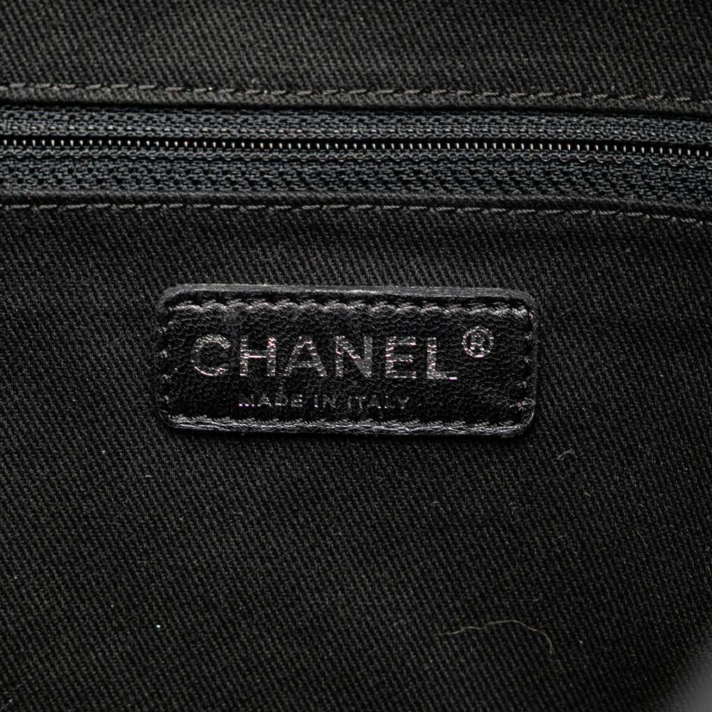 Chanel Paris New York Quilted Nylon Tote - Side view