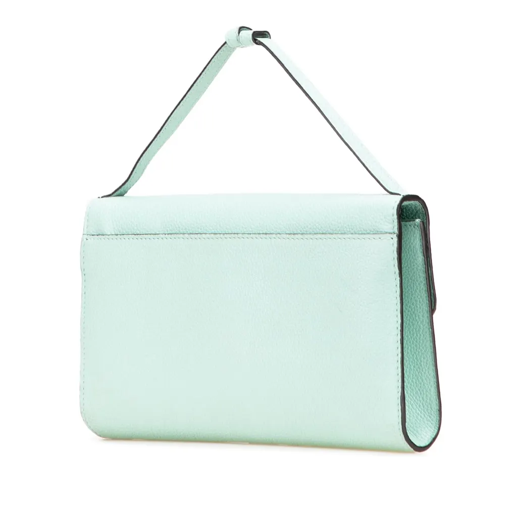 Gucci Small Leather Zumi Satchel Green Leather Good - Back View
