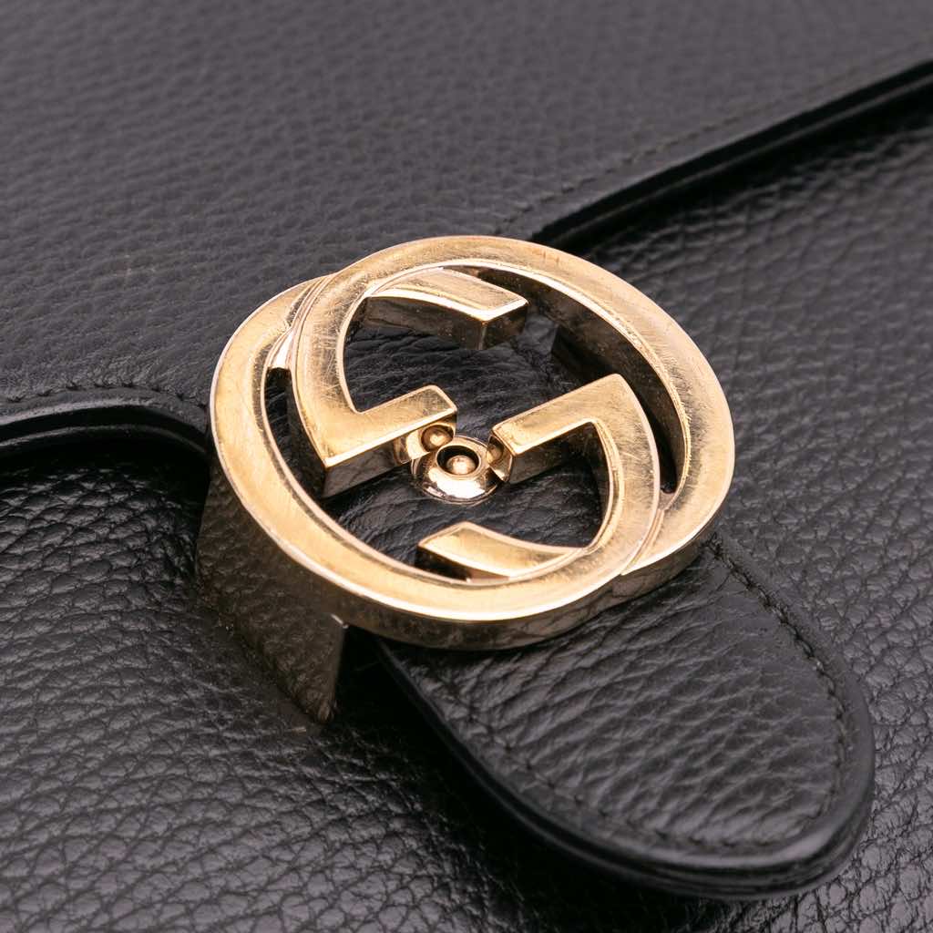 Gucci Medium Dollar Calfskin Interlocking G Crossbody - 5