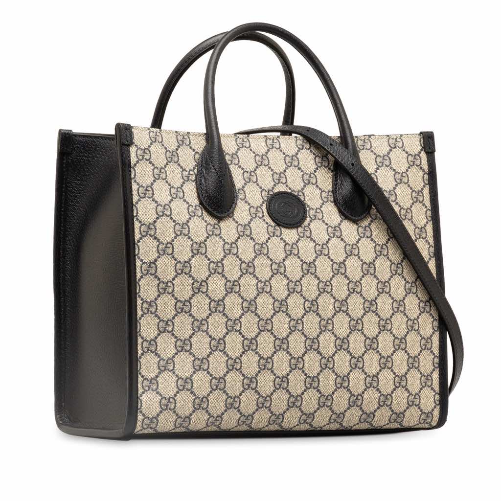 Gucci Small GG Supreme Interlocking G Tote - Back view