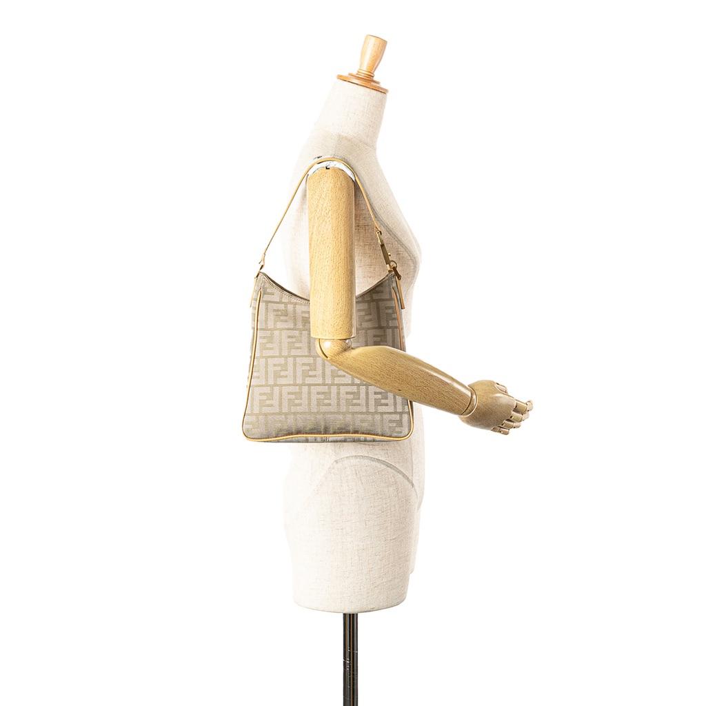 Fendi Zucca Canvas Shoulder Bag - Image 13
