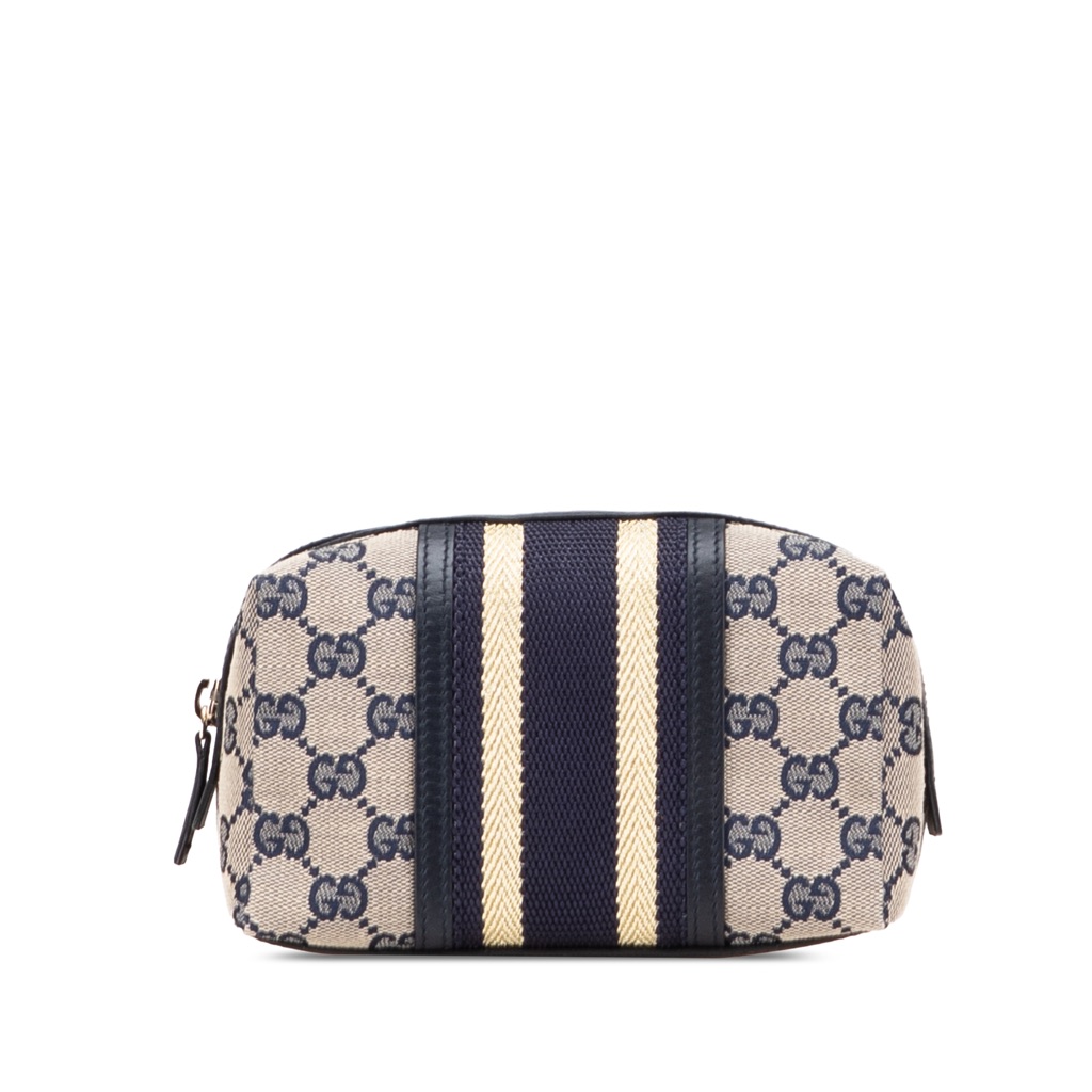Gucci GG Canvas Web Pouch
