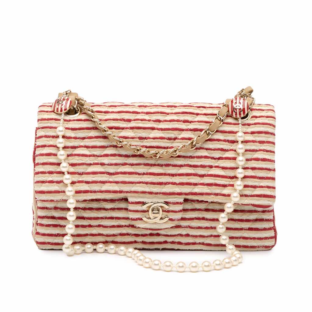Chanel Medium Classic Jersey Coco Sailor Double Flap
