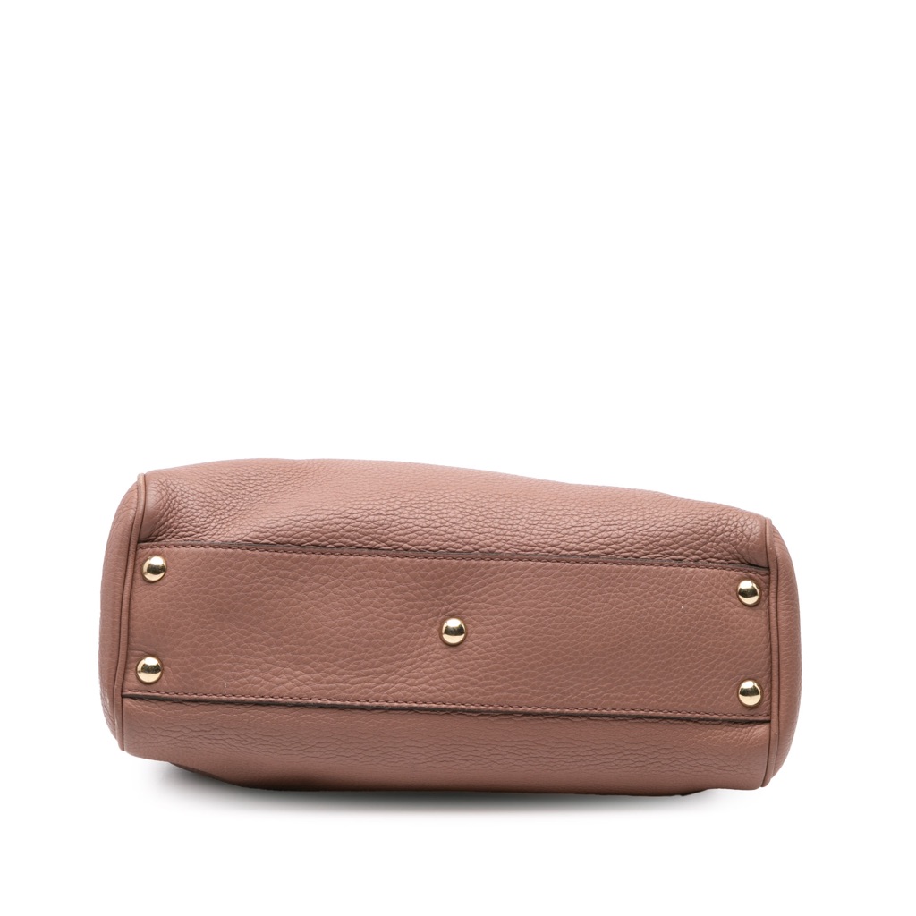 Gucci Small Calfskin Bamboo Shopper Satchel - 3