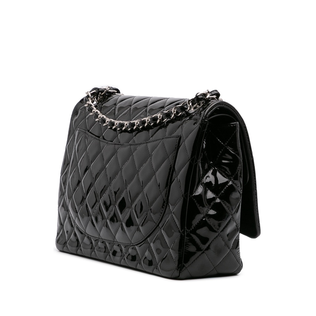 Chanel Maxi Classic Patent Double Flap - 2