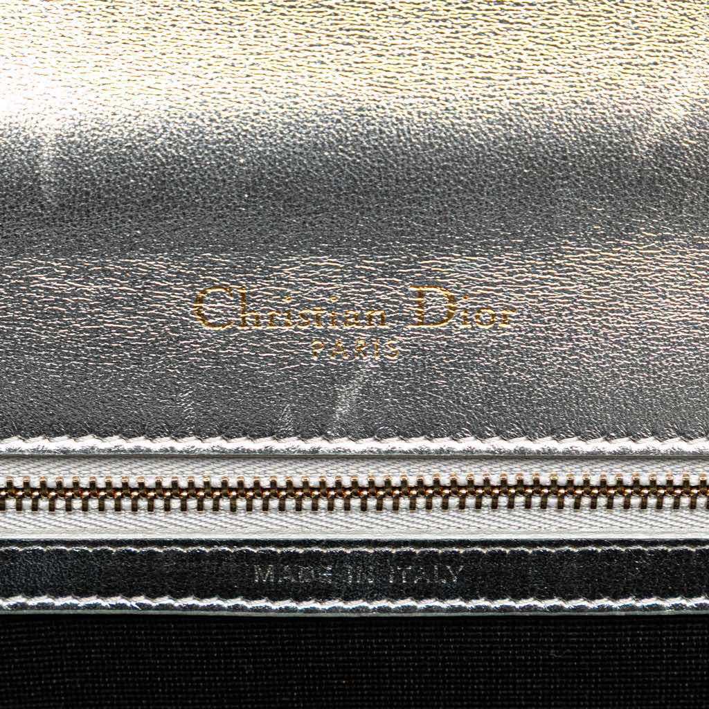 Dior Small Metallic Grained Calfskin Diorama Flap - 5