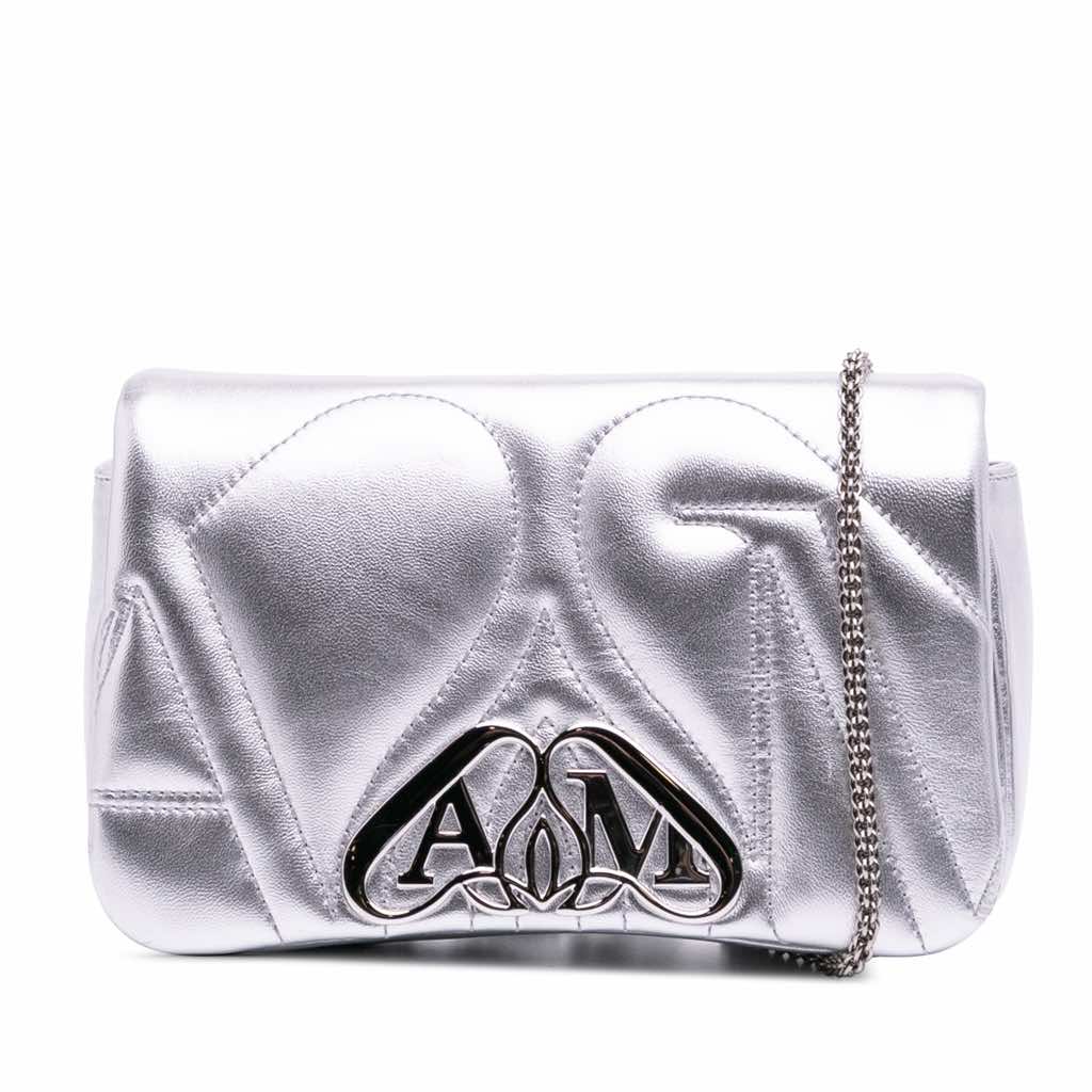 Alexander Mcqueen Mini Leather The Seal Chain Crossbody