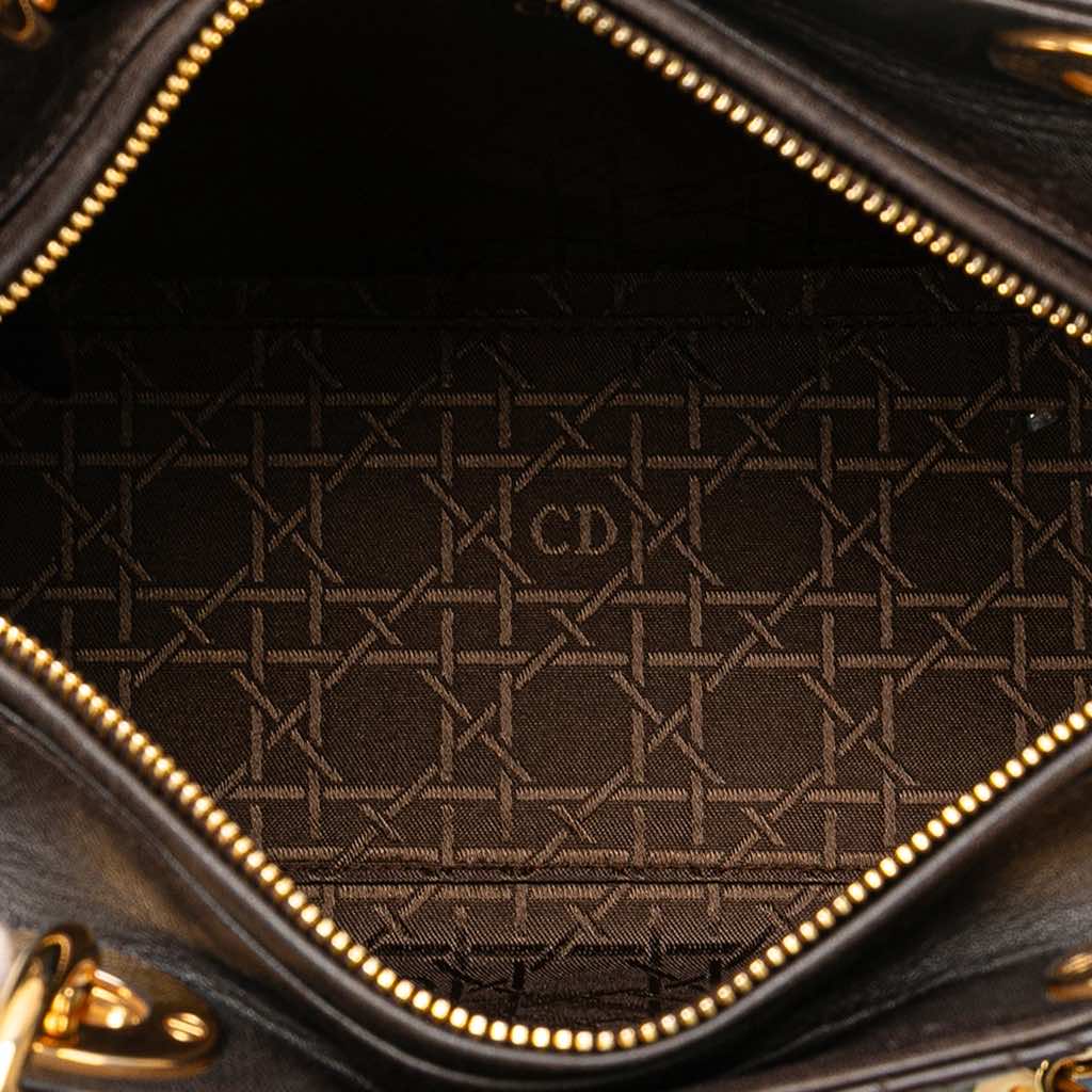 Dior Medium Lambskin Cannage Lady Dior - 4