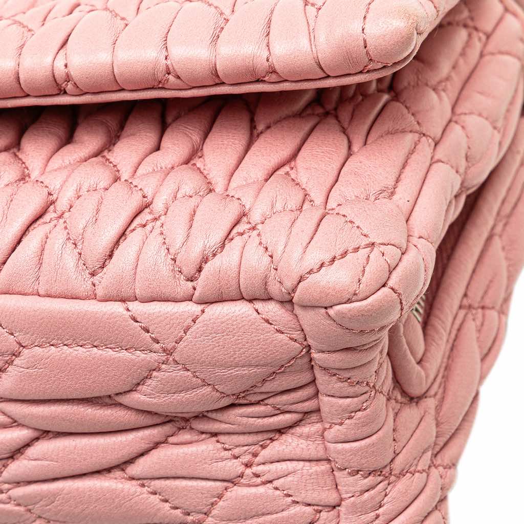 Miu Miu Matelasse Nappa Crystal Chain Satchel - Image 15