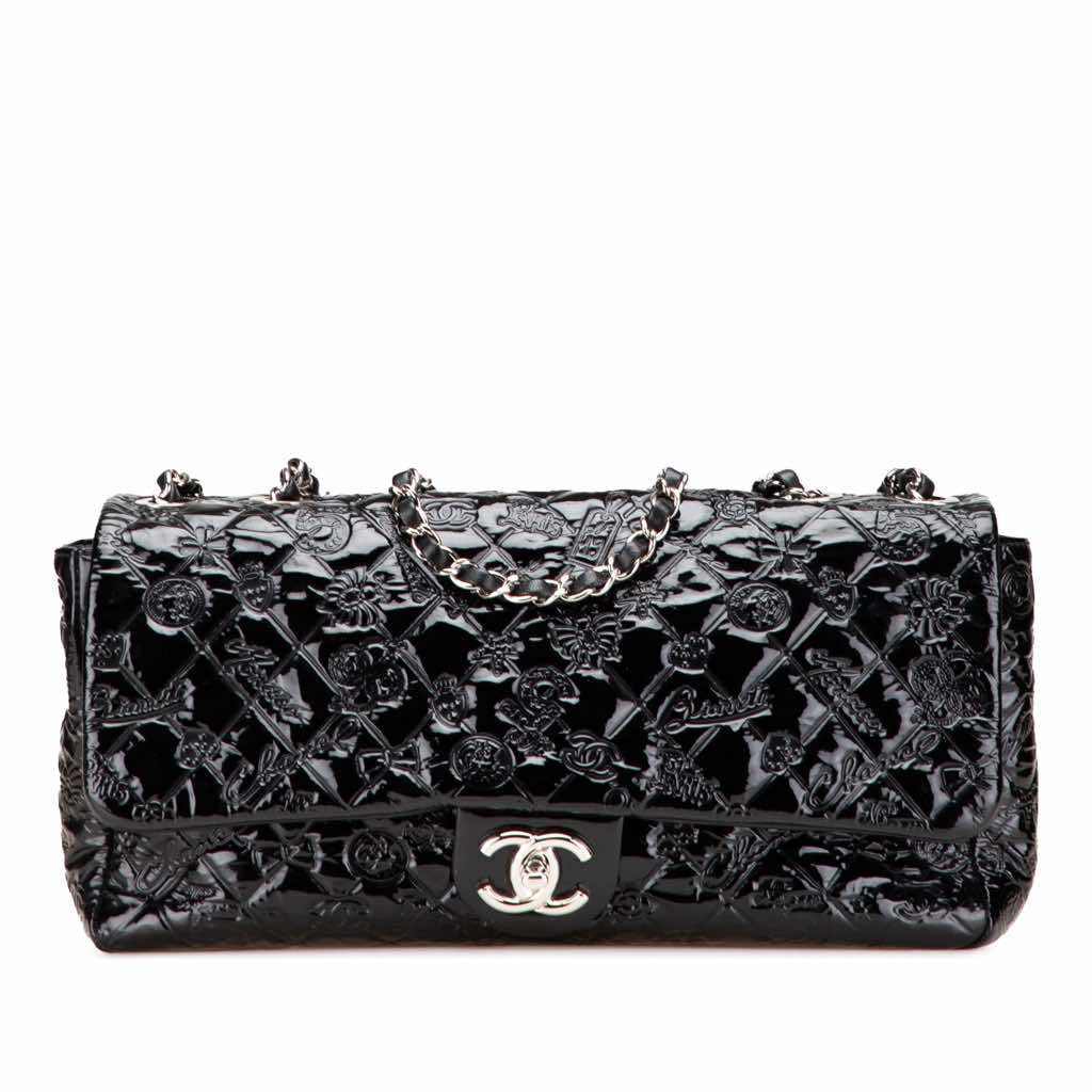 Chanel Jumbo Patent Lucky Symbols Flap