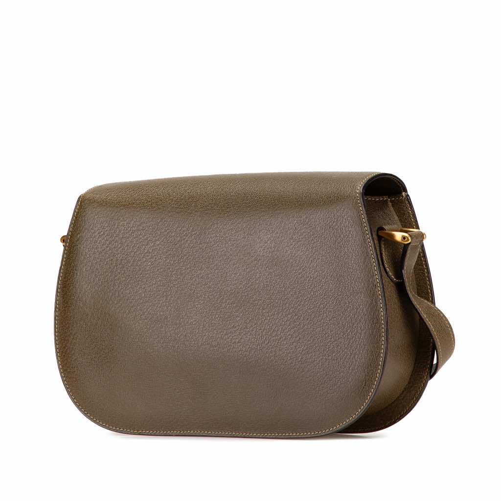 Gucci Leather Bamboo Crossbody - Back view